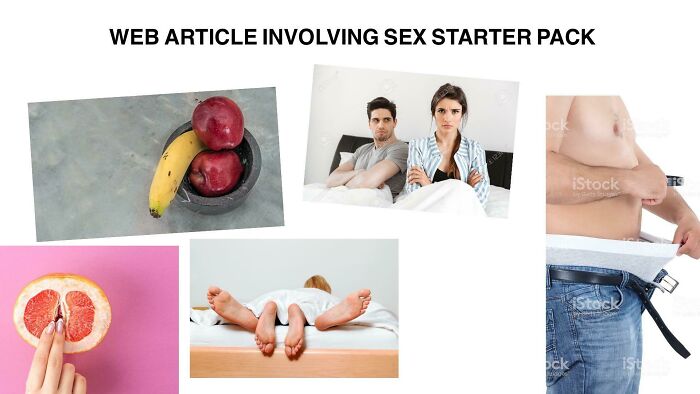 Web Article Involving Sex Starter Pack