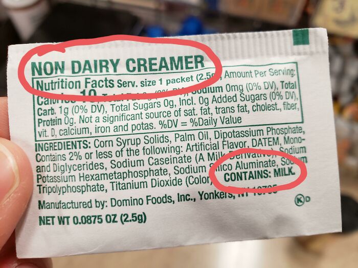 ¿Cómo pueden siquiera llamar a esto "no lácteo"?