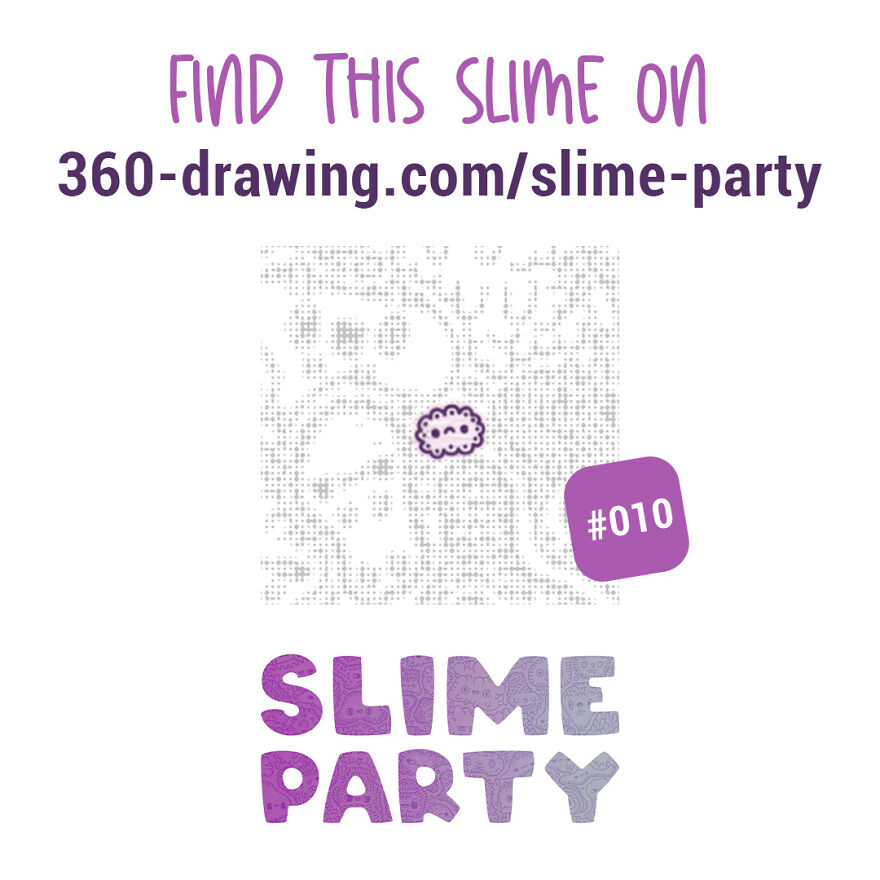 I Drew 1200 Slimes In A 360° Illustration
