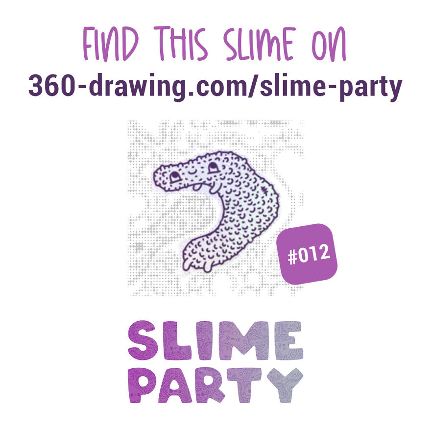 I Drew 1200 Slimes In A 360° Illustration