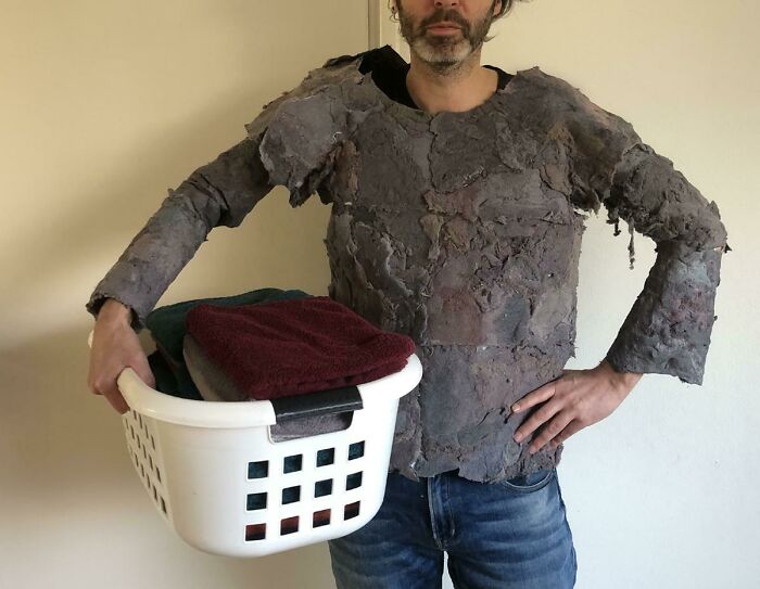 He hecho un jersey con pelusa de la secadora