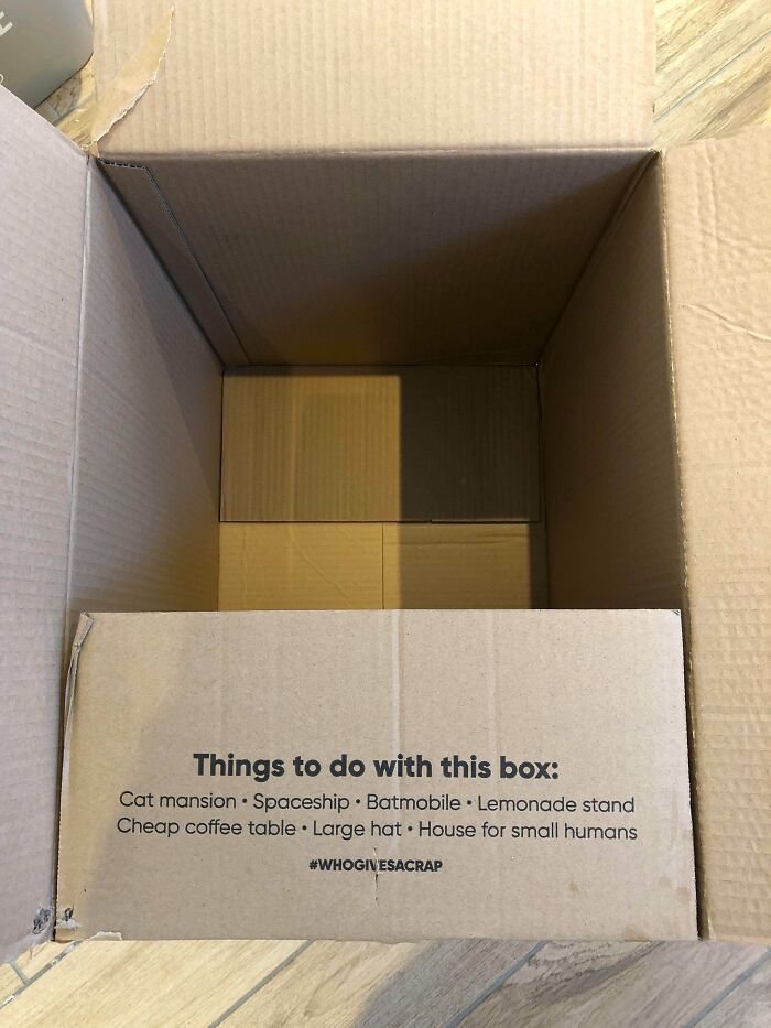 Box Gives Funny List Of Extra Uses