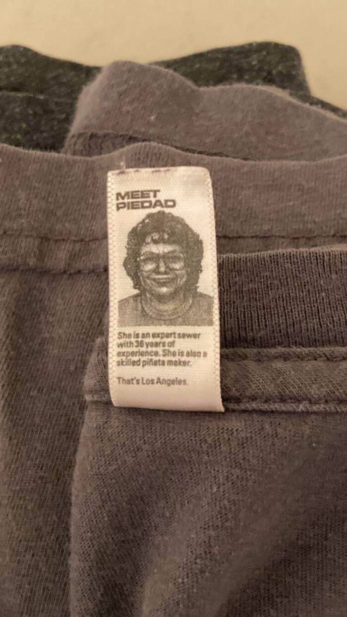 The Tag On My New Belgium Brewing Shirt Has A Picture Of The Lady Who Sewed It