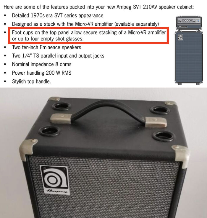 In The Owner's Manual Of This Speaker Cabinet