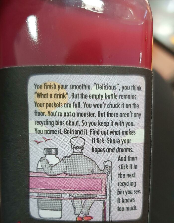 On The Back Of An Innocent Bottle