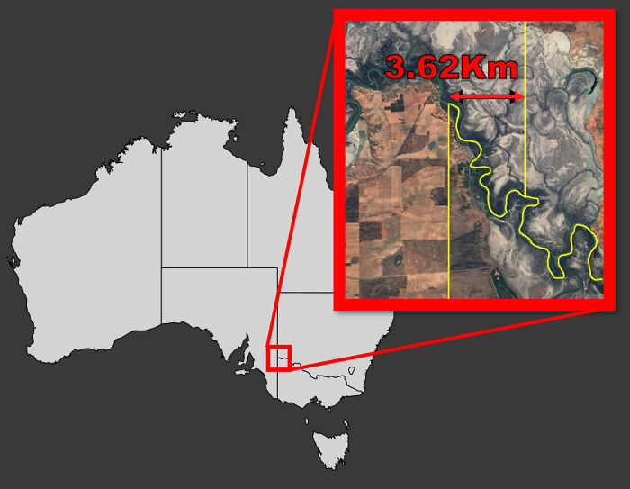 The South Australian Border With Victoria And New South Wales Isn't A Perfectly Straight Line