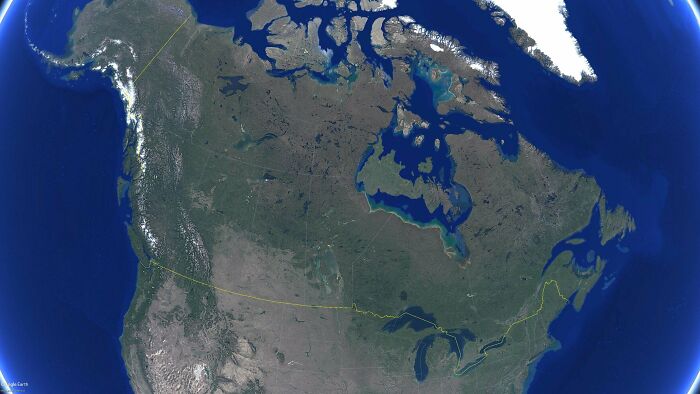 You Can Just Squeeze UK In Canada's Hudson Bay