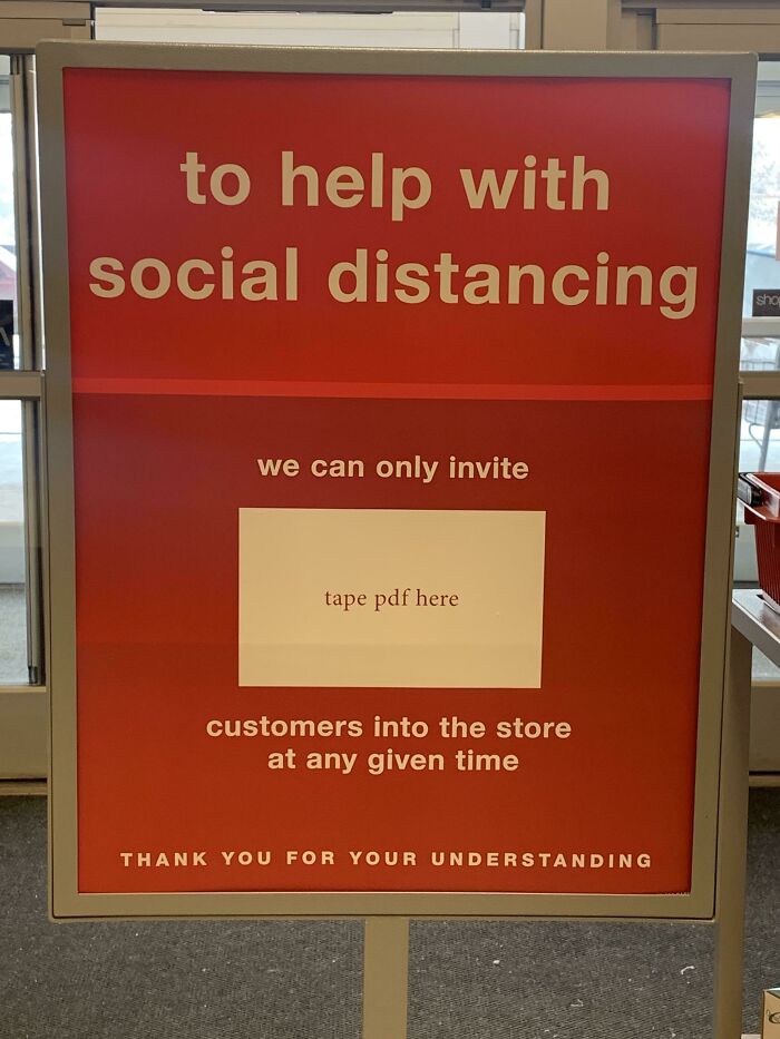Put The Store Capacity Sign Up Boss!