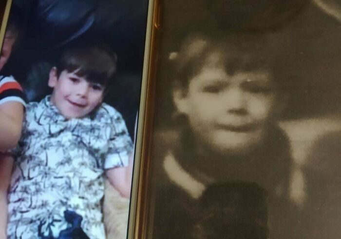 My Son And His 2nd Great-Grandfather. I Have Never Even Thought Of My Son As Being That Much Like Me, But The Resemblance Here Has Blown Us All Away