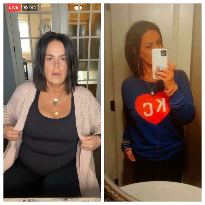 Pics Were Taken Less Than A Week Apart. She Claims Special Beaded Bracelets Helped Her Lose Weight.