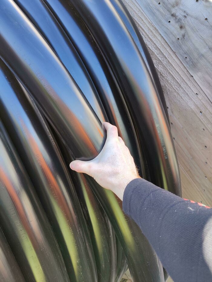 Look At The Size Of These Cables Compared To A Human Hand