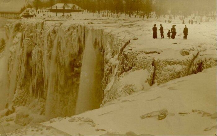 Las cataratas del Niágara congeladas, 1911