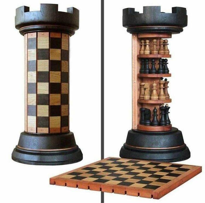 Rook Tower Pack-Away Chess Set