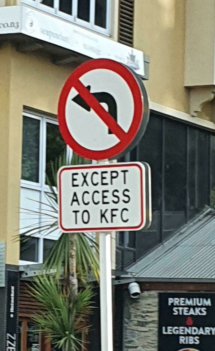 Road Rules Exception For KFC