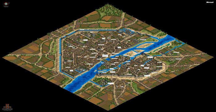 Map Of Paris In The 15th Century Mape In Aoe2 (Reconstruction)