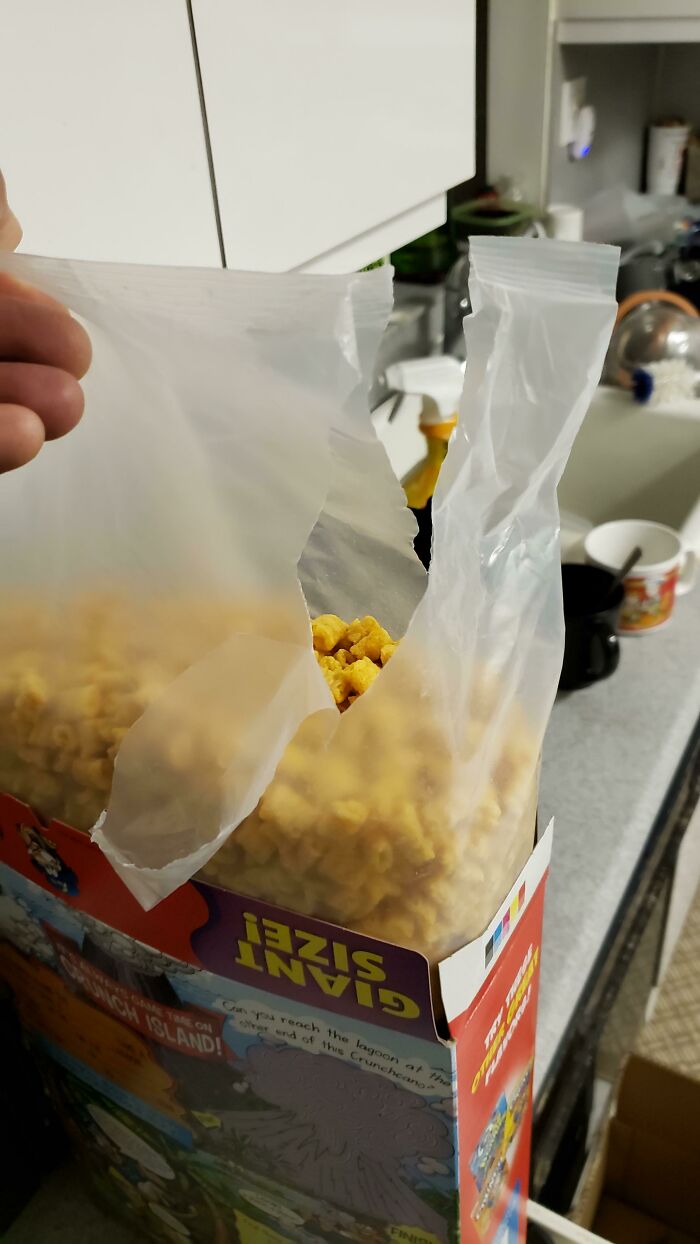 My Girlfriend Opens Cereal Like A Neanderthal