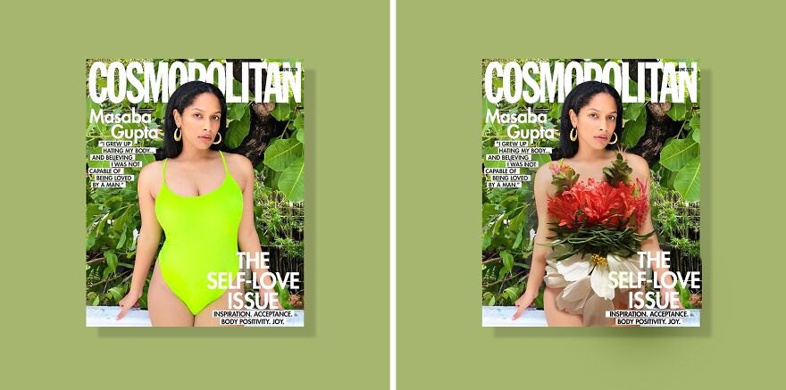 I Recreated Magazine Cover Looks With Floral Art (10 Pics)