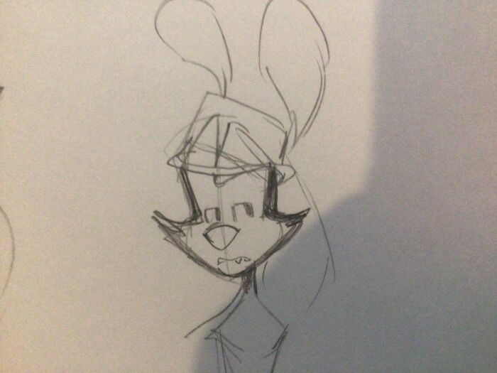 I Tried Redesigning My Oc, But They Ended Up Looking Like Yakko In A Fedora