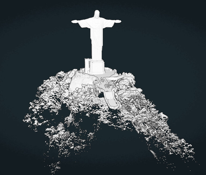 These Stunning 3D Laser Scans Show Rio De Janeiro's Christ The Redeemer Statue As You've Never Seen It Before