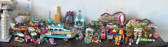 My Childhood LEGO! (Including Some Other Toys) It’s Slightly Distorted Because I Used The Pano Mode