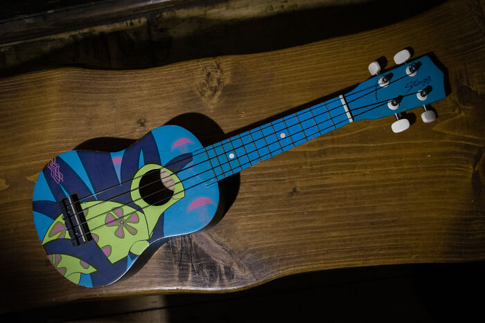My Ukulele. Never Considered Buying One But I Found It For 5,5$ In Thrift Shop And Love It Now