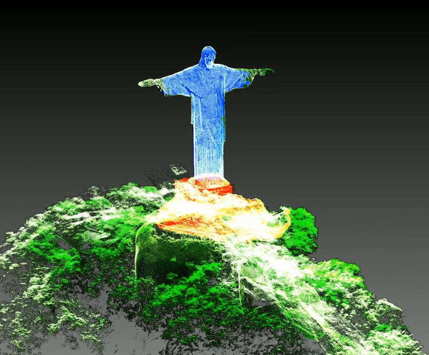 These Stunning 3D Laser Scans Show Rio De Janeiro's Christ The Redeemer Statue As You've Never Seen It Before