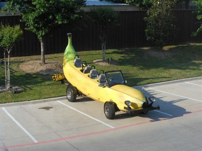 Yeah, Sure, I'll Just Park My Super Cool Banana Car Here.