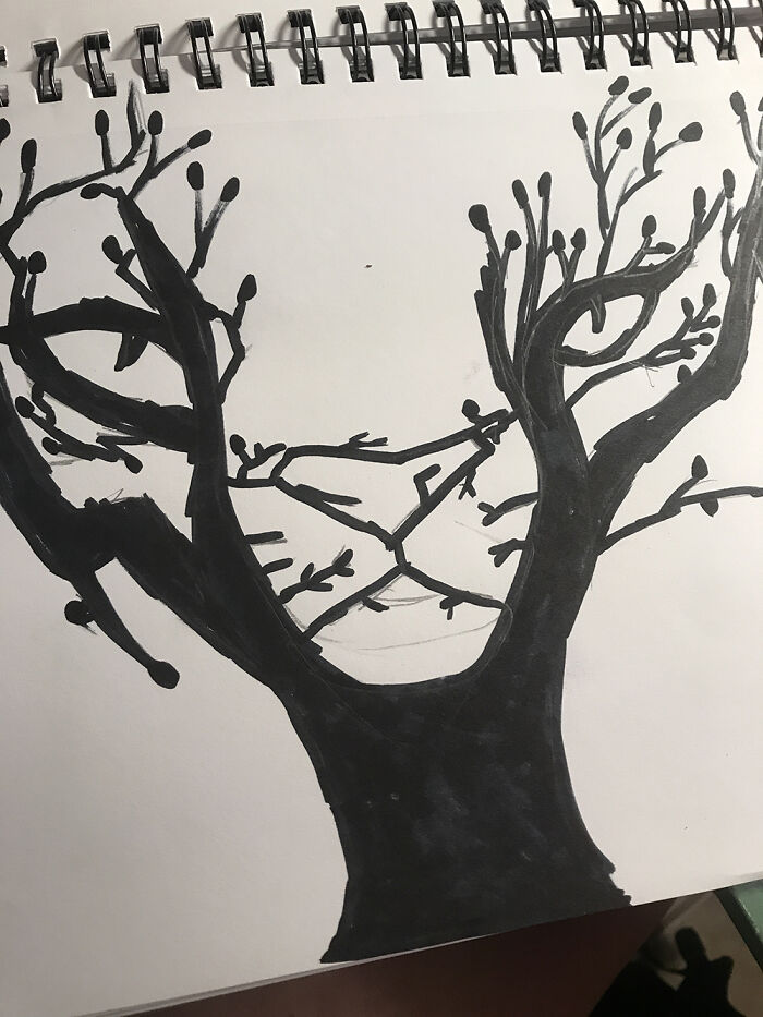 I Drew This In Art Class At My School