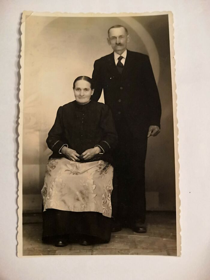 Ca. 1912 - The Parents Of My Grandmother. Farmers In Silesia