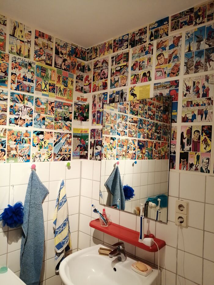 Our Comic Bathroom.