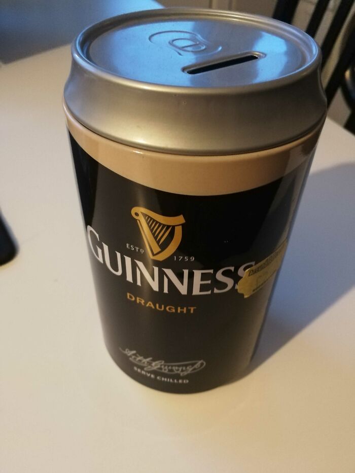 This Money-Box With No Money Or Beer In It...