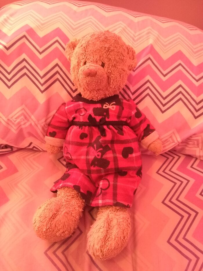 I Would Like To Introduce Bear! I Got Her For My First Birthday. She's Now Part Of A Family Of... 40+, I Think? What Can I Say, I'm Mid-Teen Years And I Love Animals But Can't Have Pets! So Obviously... Plushiiiies! (No One Here Knows Me Personally... So I'll Tell You Heck Yeah, I Still Sleep With Her!)