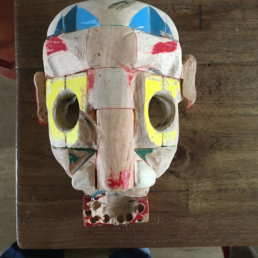 I Made Masks And Faces From Reclaimed Materials