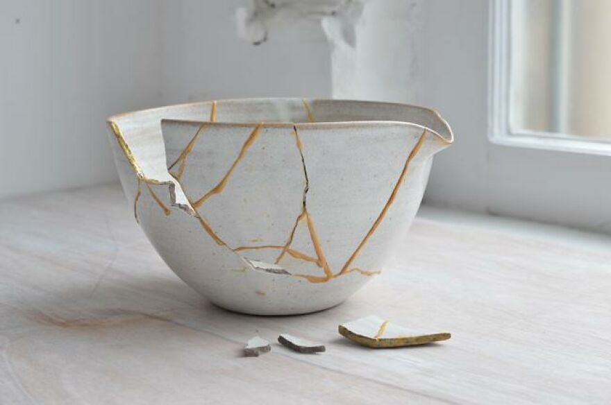 Kintsugi Is The Art Of Repairing Broken Pottery With Gold And It Is Just ~beautiful~