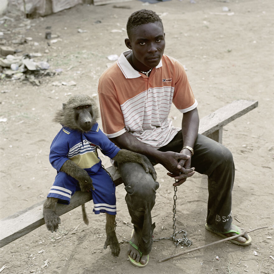 Dayaba Usman With The Monkey Clear, Nigeria, 2005, "The Hyena And Other Men"
