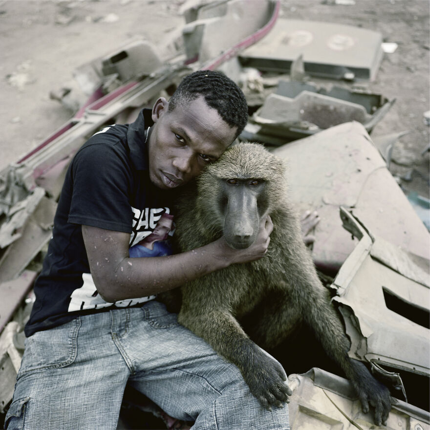 Garuba Yawu With Mora, Ogere-Remo, Nigeria, 2007, "The Hyena And Other Men"