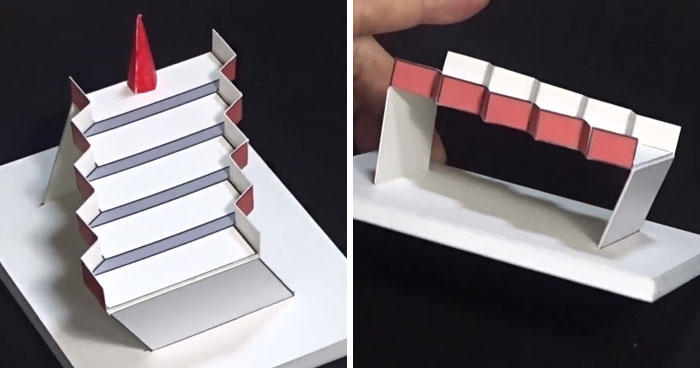 Brain-Bending 3D Schröder Staircase Optical Illusion Won Best Illusion of The Year 2020 Contest