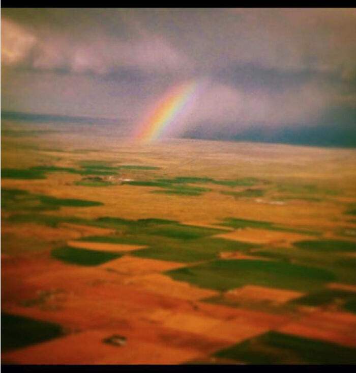 Flying To Denver To See My Best Friend After 10 Years, I Caught A Rainbow.