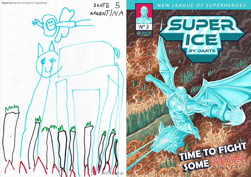 “Super Ice” (Super Hielo) By Dante (Aged 5, Argentina)