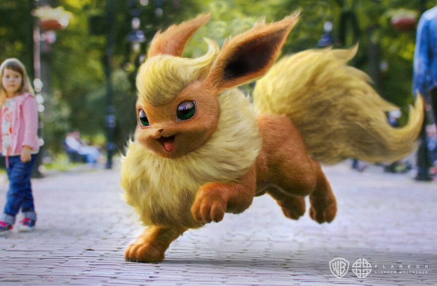Flareon From "Detective Pikachu"