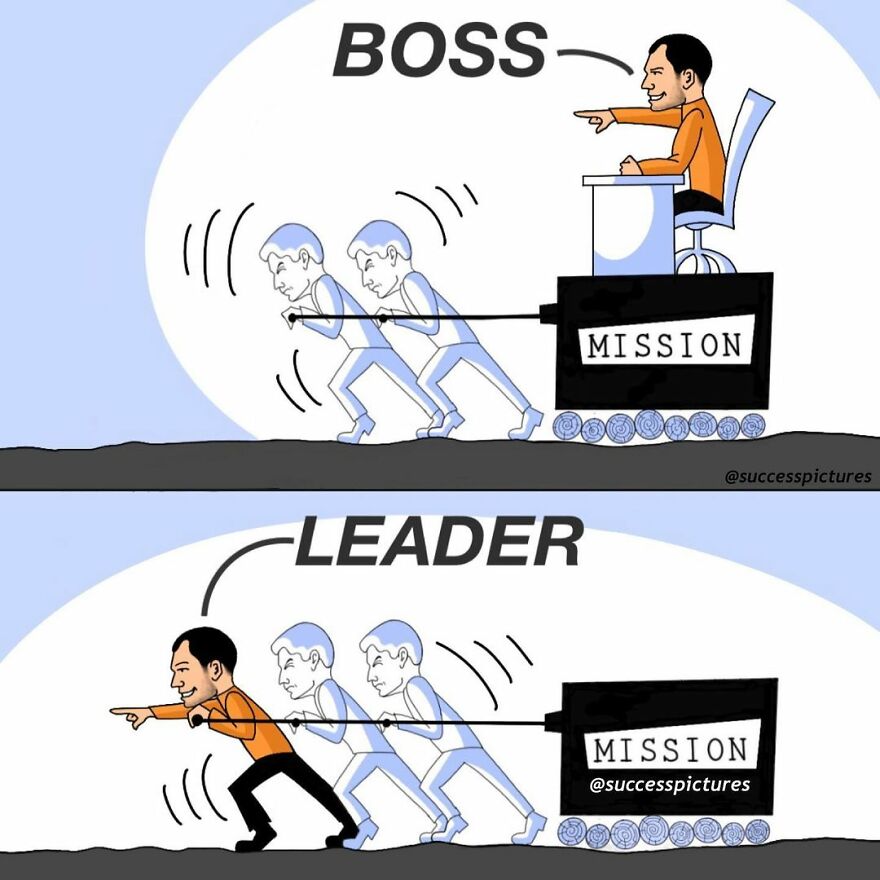 leader and boss difference 
