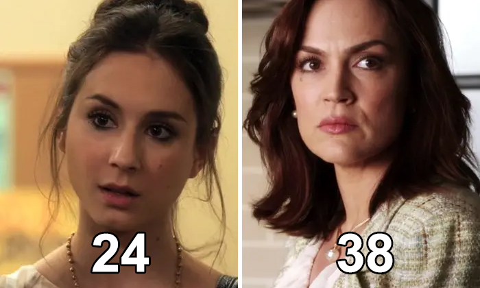 Lesley Fera Is Only 14 Years Older Than Her TV Daughter Troian Bellisario On "Pretty Little Liars." Bellisario Was 24 When She Was Cast To Play 16-Year-Old Spencer Hastings. Her Mother, Played By Fera, Was 38 At The Time