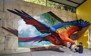 54 3D Optical Illusions By This Talented Mexican Street Artist