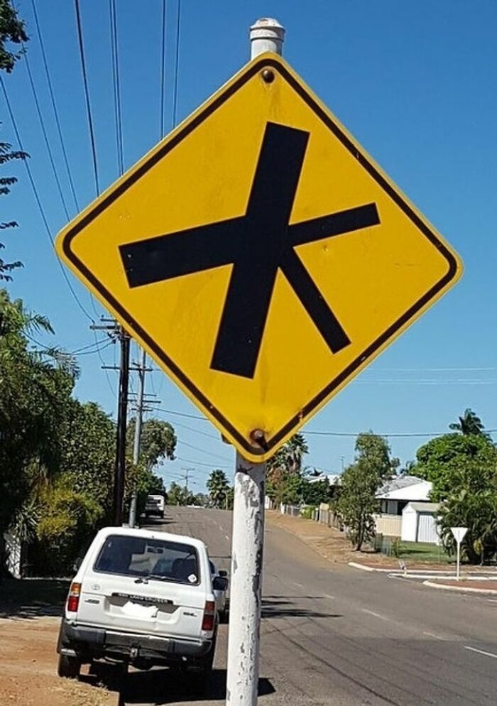 This Very Specific Crossroads Sign In Mount Isa, Australia