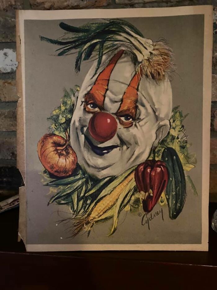 My Son Does Junk Hauling. He Came Across This Treasure In An Attic He Was Cleaning Out . I’m Thinking No Kid In This House Ever Ate Their Vegetables. Terrifying