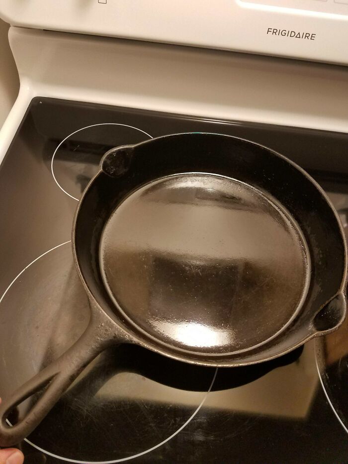 About 80 Years Old. Hand-Me-Down Cast Iron Skillet, Used Daily