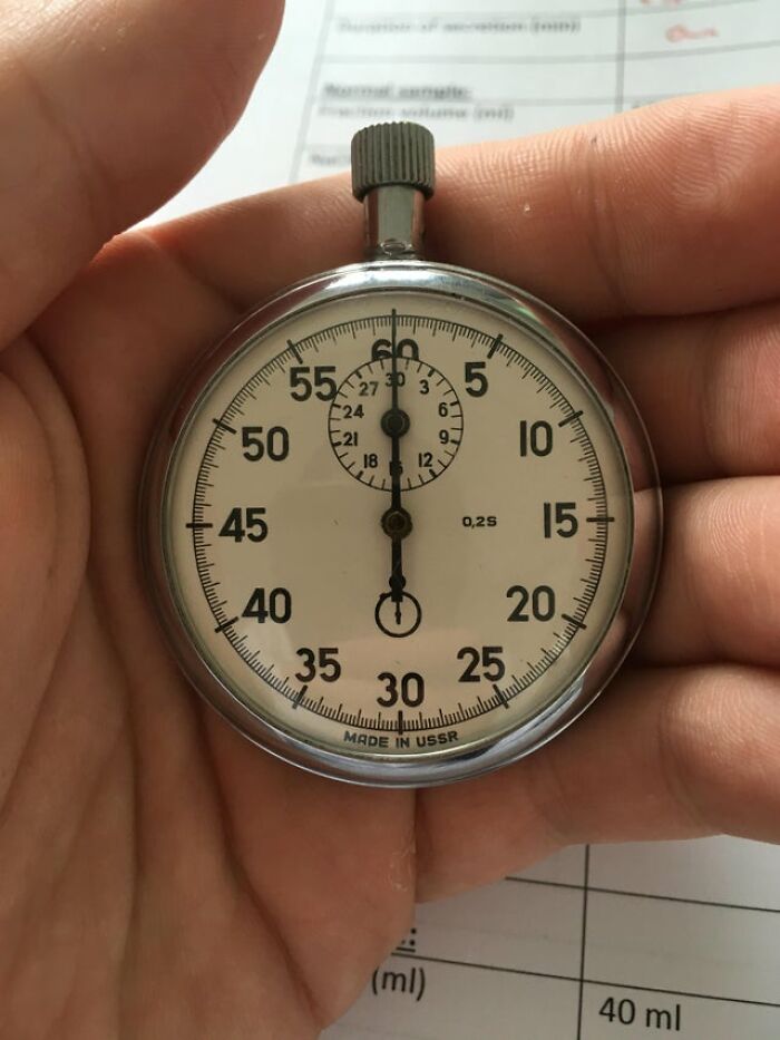 USSR-Made Stopwatch; Still In Daily Use At My Physiology Lab
