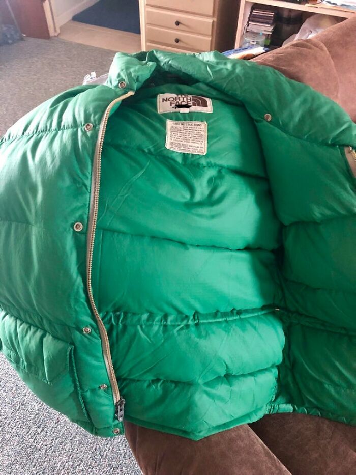 My Mom And Dad Got Matching North Face Down Jackets After Their Wedding 35 Years Ago. Still Being Worn Today. Now That My Dad Won’t Be Wearing His Anymore, It’s Up To Me To Make Sure It Continues To Get Used