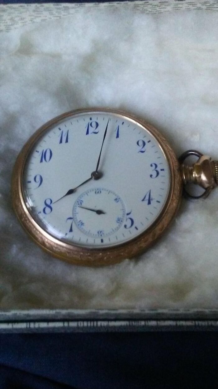 My Grandfather's Grandfather's Pocket Watch, Which Made It Through Ww1, And Still Works!