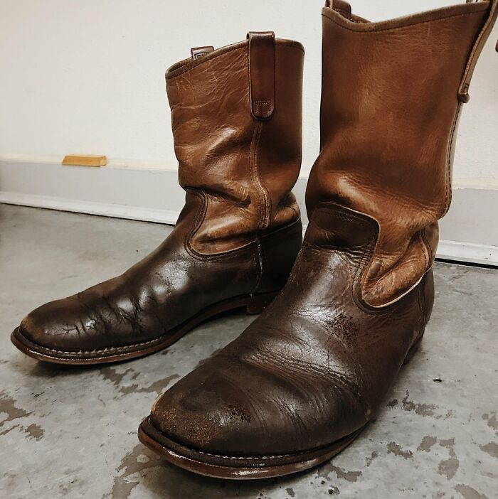 I Work At A Red Wing Shoe Store, And A Customer Brought This Stock # 1177 In For Resole. It Was Made In 1995 (As Old As I Am) And It’s Still Kicking. This Picture Is After I Applied A Fresh Coat Of Boot Oil